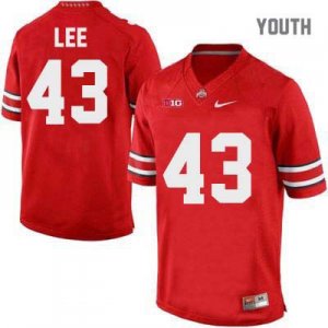 Youth NCAA Ohio State Buckeyes Darron Lee #43 College Stitched Authentic Nike Red Football Jersey FS20P21MS